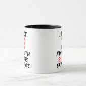 Custom Funny 79th Birthday Experience Mug Mok (Midden)