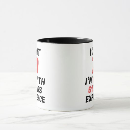 Custom Funny 79th Birthday Experience Mug Mok (Midden)