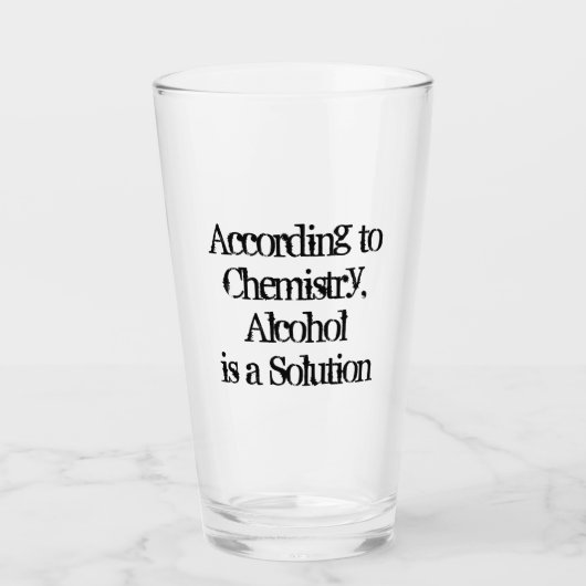 CUSTOM Funny Alcohol Statement Glas (Voorkant)