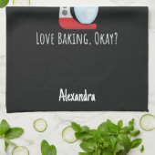 Custom Funny Baking Lover Gifts Baker Chef Humor Theedoek (Gevouwen)