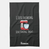 Custom Funny Baking Lover Gifts Baker Chef Humor Theedoek (Verticaal)