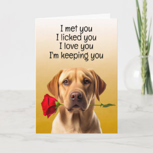 Custom Funny Birthday Kaart Golden Retriever