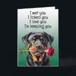 Custom Funny Birthday Kaart Rottweiler<br><div class="desc">Rottweiler Funny Birthday Kaart Customization options: verander de gelegenheid, wie de kaart is (de naam van je hond), voor wie de kaart is (bijvoorbeeld mama, papa, Nan, Gran, broer of zus van je vrouw, enz.). U kunt het afbeelding van de hond ook wijzigen als u wilt, lettertype en kleur of...</div>