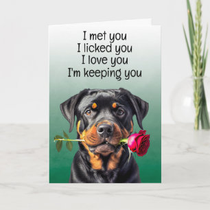 Custom Funny Birthday Kaart Rottweiler