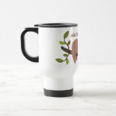 Custom Funny Cartoon Sloth Travel Mug Reisbeker (Links)
