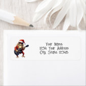 Custom Funny Christmas Frog Rock Band Etiket (Insitu)