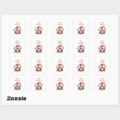 Custom Funny Christmas Pigs Stickers (Vel)