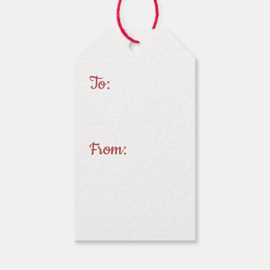 Custom Funny Christmas Varkens Naar Van Cadeau Lab Cadeaulabel (Achterkant)