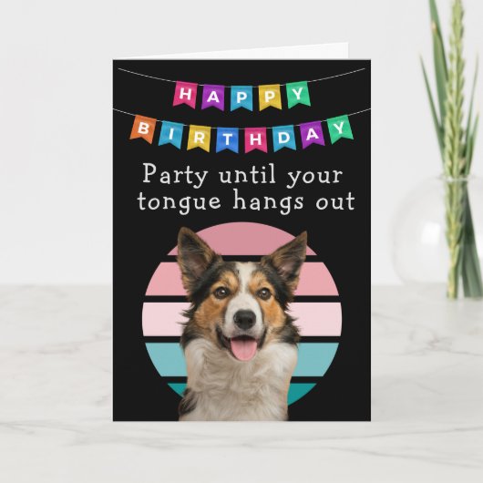 Custom Funny Dog Birthday Kaart (Voorkant)