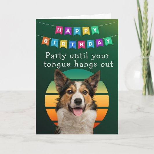 Custom Funny Dog Birthday Kaart (Voorkant)