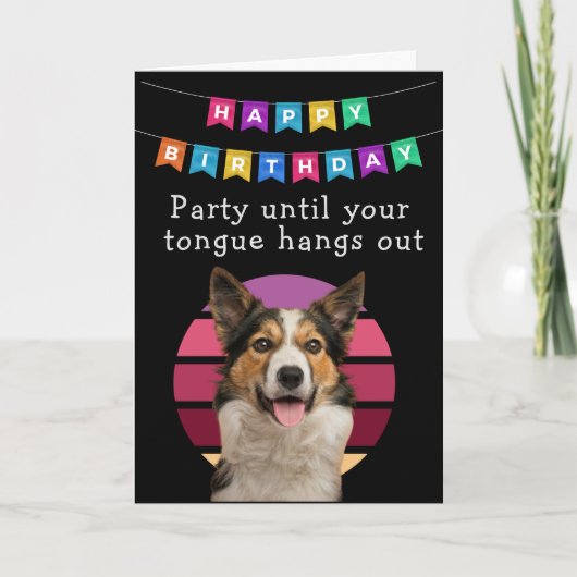 Custom Funny Dog Birthday Kaart (Voorkant)