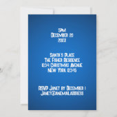 Custom Funny Donkey Santa Pun 2025 Vakantie Kaart (Achterkant)