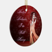 Custom Funny Drag Queen Keramisch Ornament (Rechts)