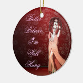 Custom Funny Drag Queen Keramisch Ornament (Links)