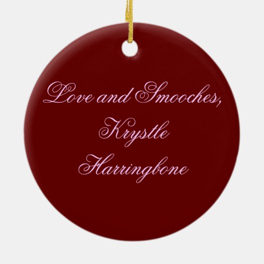 Custom Funny Drag Queen Keramisch Ornament (Achterkant)