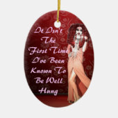 Custom Funny Drag Queen Keramisch Ornament (Voorkant)