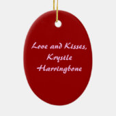 Custom Funny Drag Queen Keramisch Ornament (Achterkant)