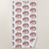 Custom Funny Face  Personalized Photo Gift Strandlaken (Voorkant)