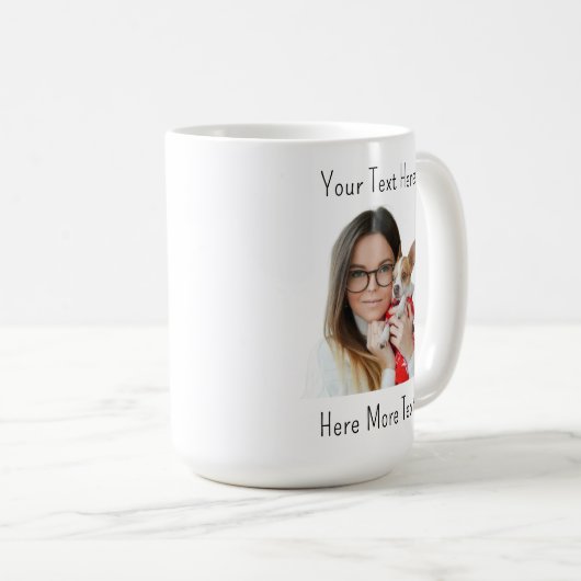 Custom Funny Face Photo Coffee Mug Koffiemok (Voorkant rechts)