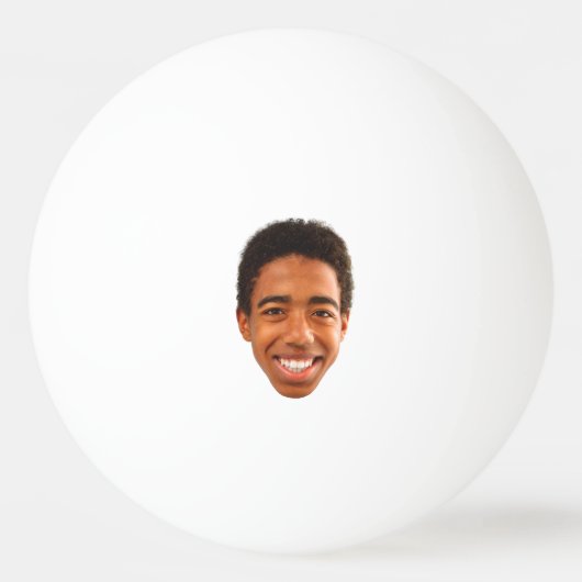 Custom Funny Face uitgesneden foto Kinder Pingpongbal (Voorkant)