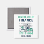 Custom Funny Finance Magnet (Voorkant / Achterkant)