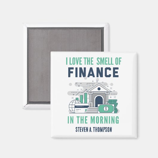 Custom Funny Finance Magnet (Voorkant / Achterkant)