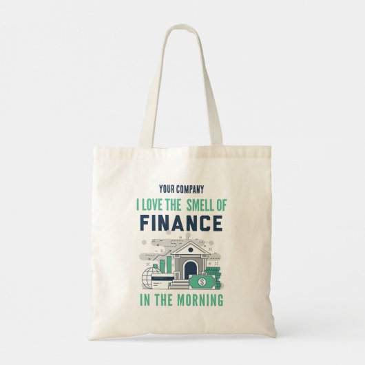 Custom Funny Finance Tote Bag (Achterkant)