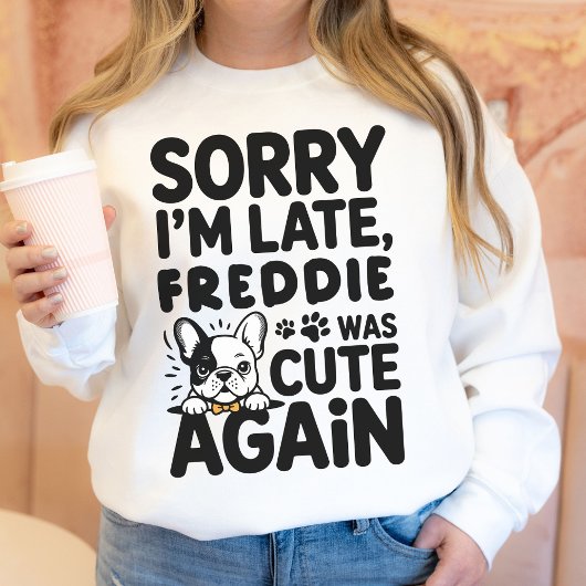 Custom Funny French Bulldog Mama Hand Drawn Gift Trui