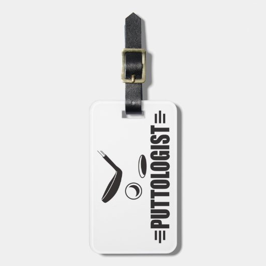 Custom Funny Golf Bagagelabel (Voorkant verticaal)