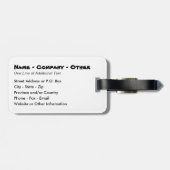 Custom Funny Golf Bagagelabel (Achterkant horizontaal)