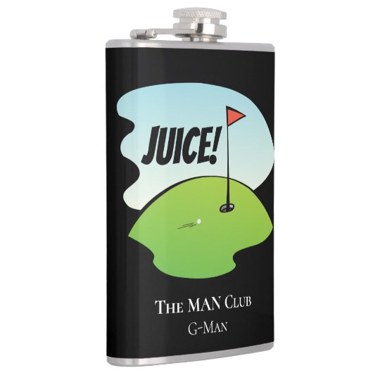 Custom Funny Golf Juice Birdy Celebration Modern Heupfles (Rechts)