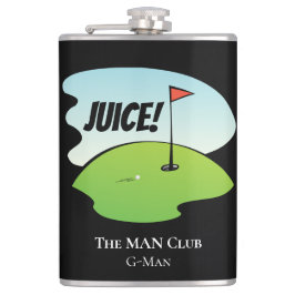 Custom Funny Golf Juice Birdy Celebration Modern Heupfles