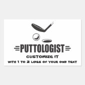 Custom Funny Golf Rechthoekige Sticker (Voorkant)