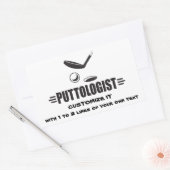 Custom Funny Golf Rechthoekige Sticker (Envelop)