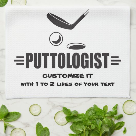 Custom Funny Golf Theedoek (Gevouwen)