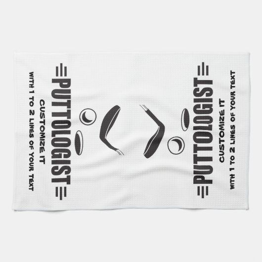 Custom Funny Golf Theedoek (Horizontaal)