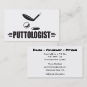 Custom Funny Golf Visitekaartje (Voorkant / Achterkant)
