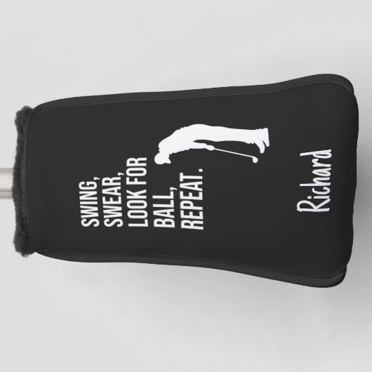 Custom Funny Golfer Gift For Him Men Humorous Golfheadcover (Voorkant)