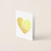 Custom Funny I Love You Valentijn Quote Heart Folie Kaarten (Voorkant)