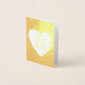 Custom Funny I Love You Valentijn Quote Heart Folie Kaarten (Voorkant)