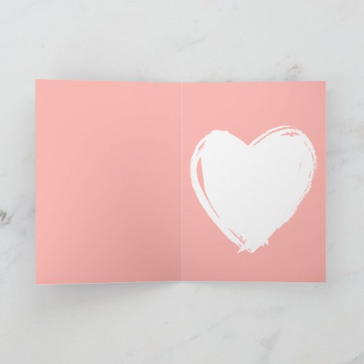 Custom Funny I Love You Valentijn Quote Heart Kaart (Binnen)