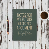 Custom Funny Journal Gift for Future Lawyer Notitieboek