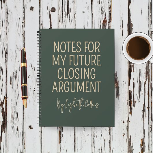 Custom Funny Journal Gift for Future Lawyer Notitieboek