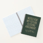Custom Funny Journal Gift for Future Lawyer Notitieboek (Binnen)