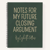 Custom Funny Journal Gift for Future Lawyer Notitieboek (Voorkant)