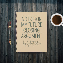 Custom Funny Lawyer Journal for Graduation Gift Notitieboek