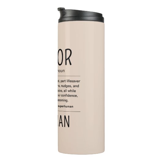  Custom Funny Mentor Coach Adviser Appreciation Thermosbeker (Geroteerd rechts)