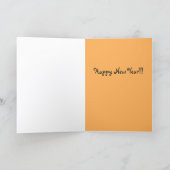 CUSTOM Funny New Years Resolution © Wenskaart Feestdagen Kaart (Binnen)