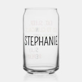 Custom Funny Nursing School student Future Nurse Blikvorm Glas (Achterkant)