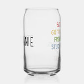 Custom Funny Nursing School student Future Nurse Blikvorm Glas (Rechts)
